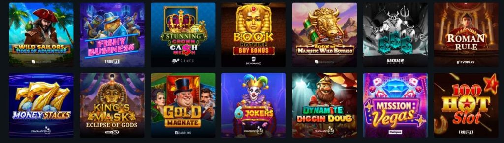 Starzino Online Casino games